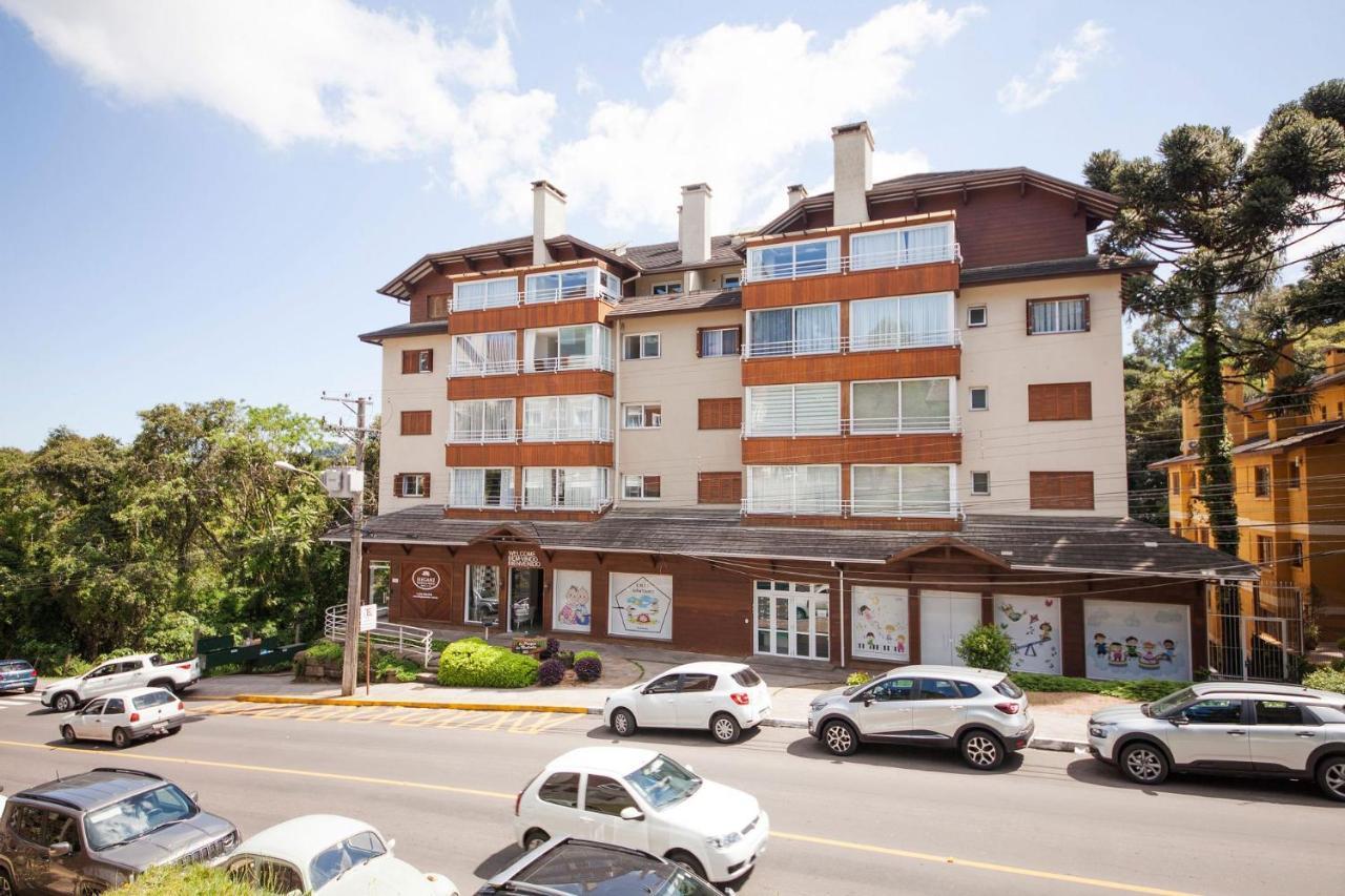 500 Metros, Rua Coberta Centro -Parque Da Vinicola Apartment Gramado Luaran gambar